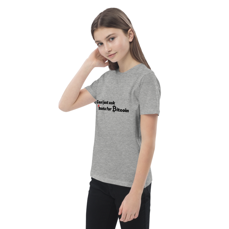 Ask Santa for Bitcoin - Organic cotton kids t-shirt